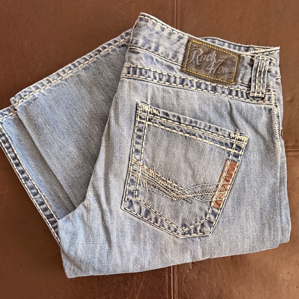 Wrangler Rock 47 Denim Jeans – Men’s 34x36